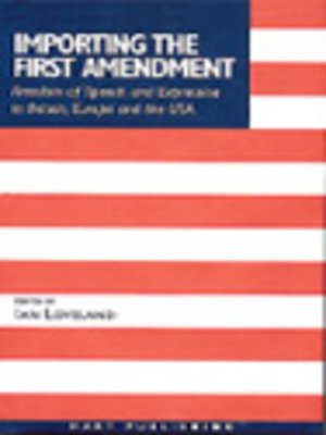 cover image of Importing the First Amendment